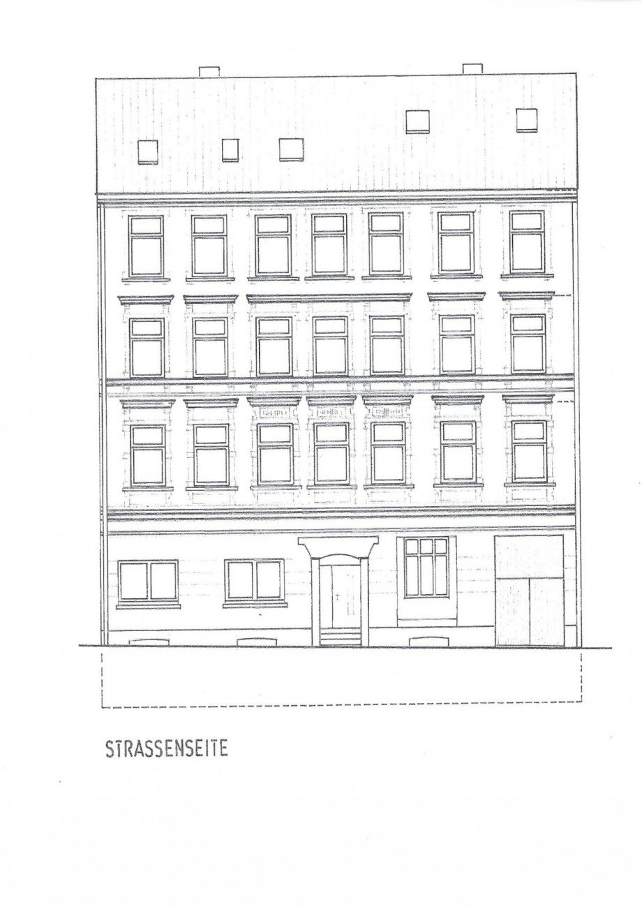 Ansicht_Strassenseite Mehrfamilienhaus Wuppertal