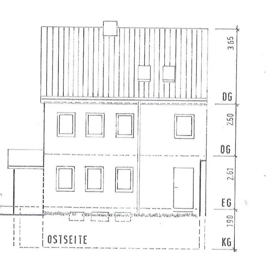 Ansicht_Ost_Hinterhaus Mehrfamilienhaus Wuppertal