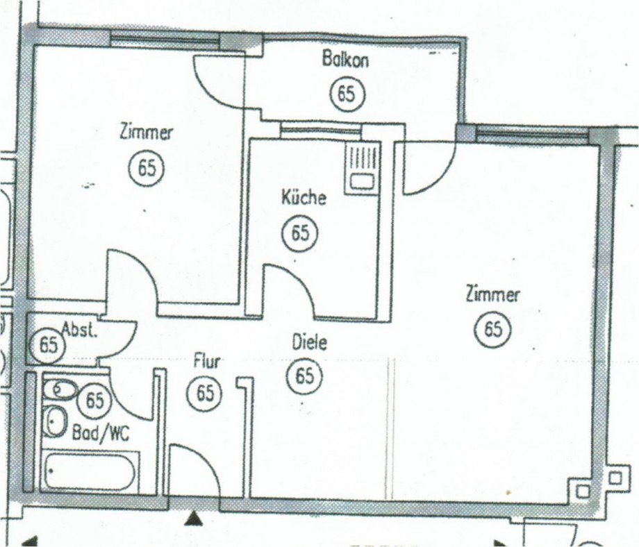 grundri�2 Wohnung Essen