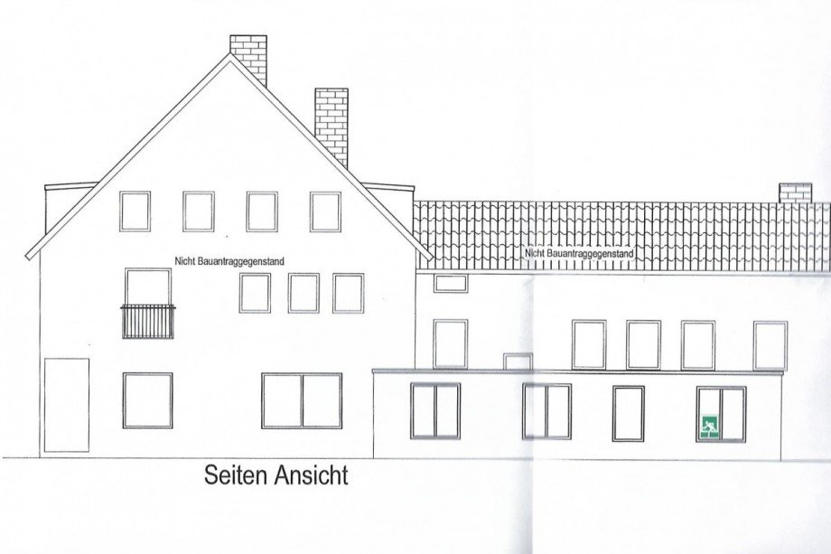 Seitenansicht Mehrfamilienhaus Dortmund