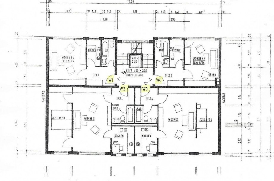 Grundriss WE 4 Wohnung Wuppertal