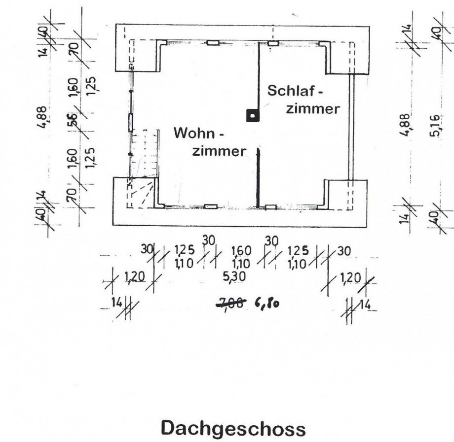 Grundriss_DG Einfamilienhaus Remscheid