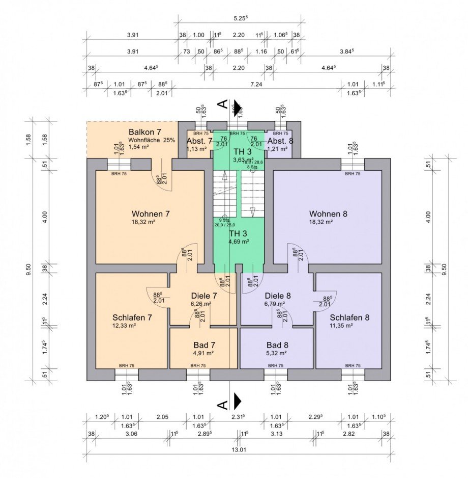 3. Obergeschoss Mehrfamilienhaus Hagen
