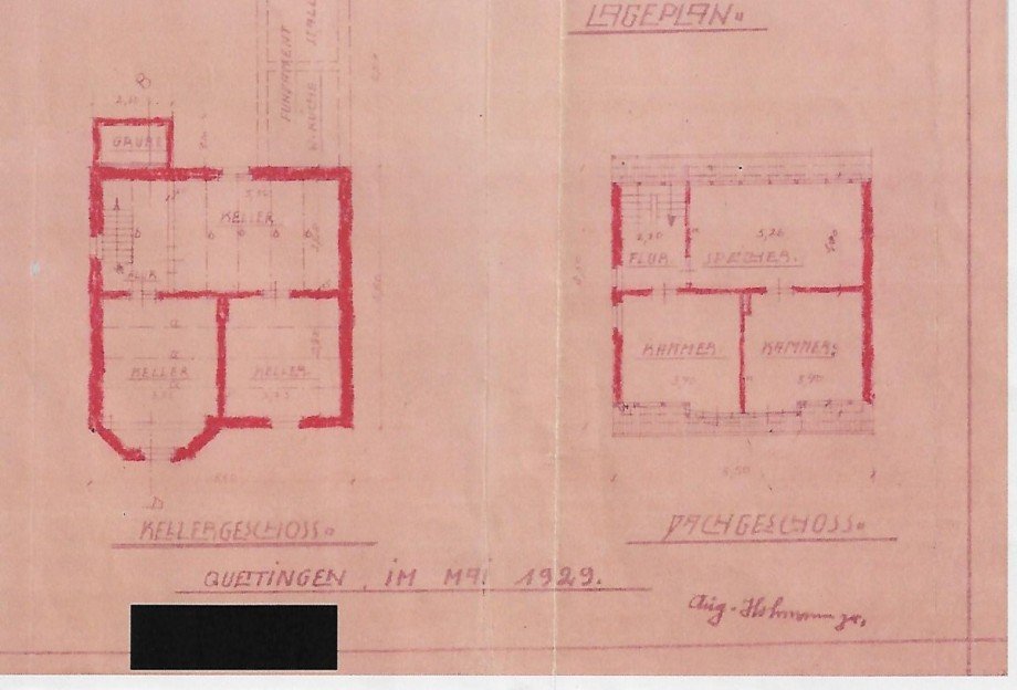 Grundriss_KG und DG Zweifamilienhaus Leverkusen